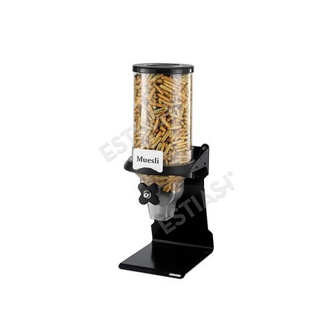 Cereal dispenser with steel base