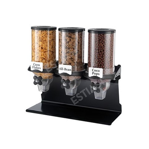 3 tanks cereal dispenser with steel base