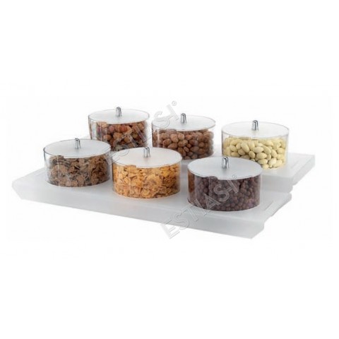 Frost plexiglass buffet organizer