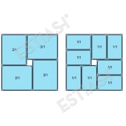 Several GN container combinations