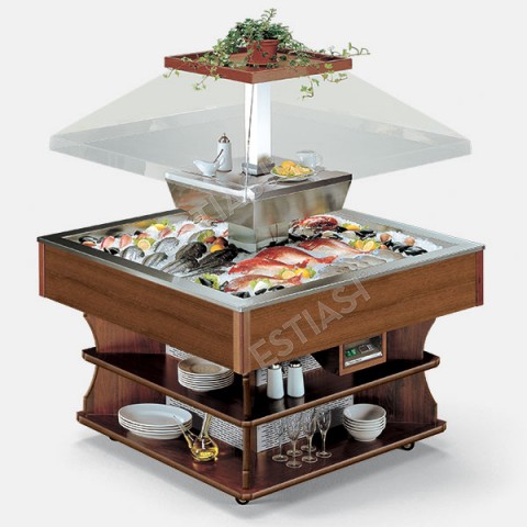 Refrigerated fish buffet Oasi 8 Μ FISH TECFRIGO