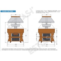 Refrigerated fish buffet Oasi 4 M TECFRIGO