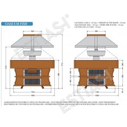 Salad bar ψαριών Oasi 8 M FISH TECFRIGO