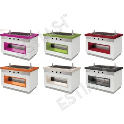 Heated salad bar 4 GN 170cm INFRICO