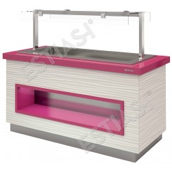 Salad bar θερμαινόμενο για 4 GN 170εκ INFRICO