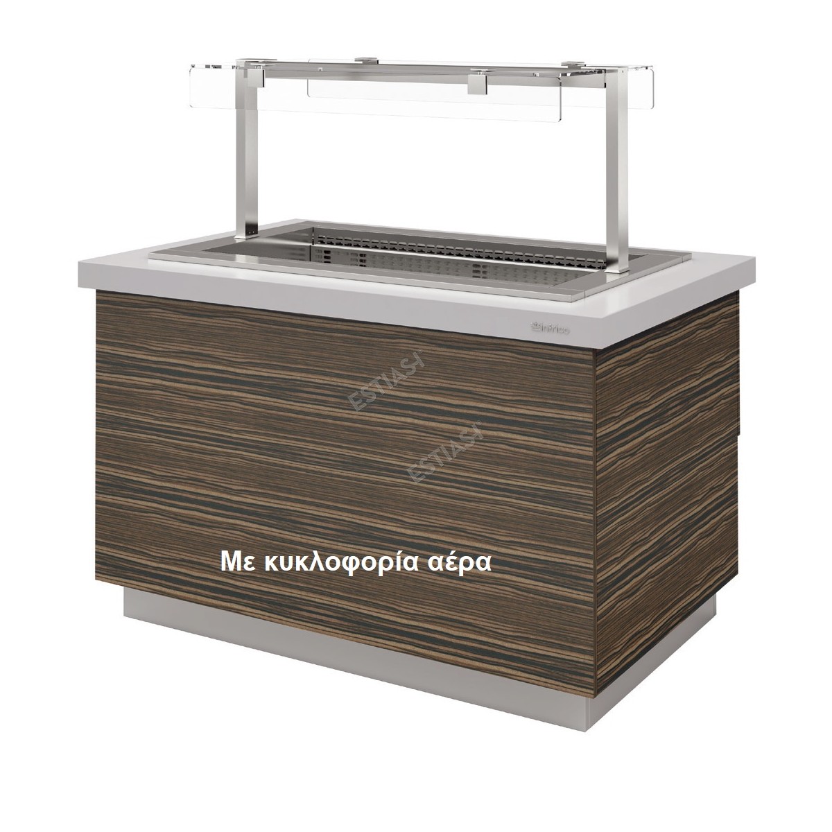 Heated salad bar 4 GN 170cm INFRICO
