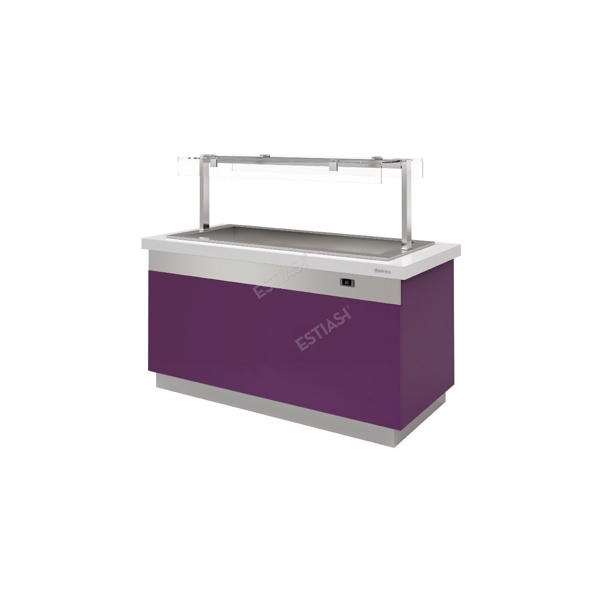 Heated salad bar 4 GN 170cm INFRICO