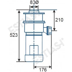 Waste dispose machine by IMC up to 400 covers per sitting