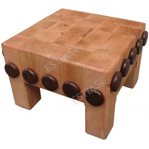 Mini wooden butcher block
