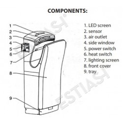 High speed hand dryer SARMA SARO