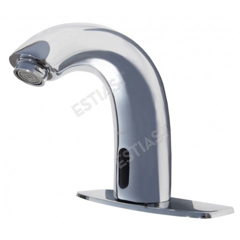 Deck mounted faucet with sensor