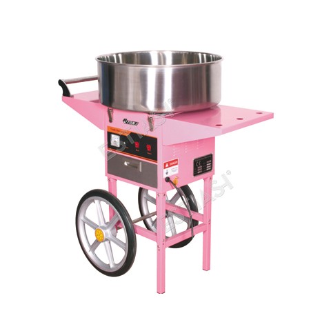 Cotton candy machine cart