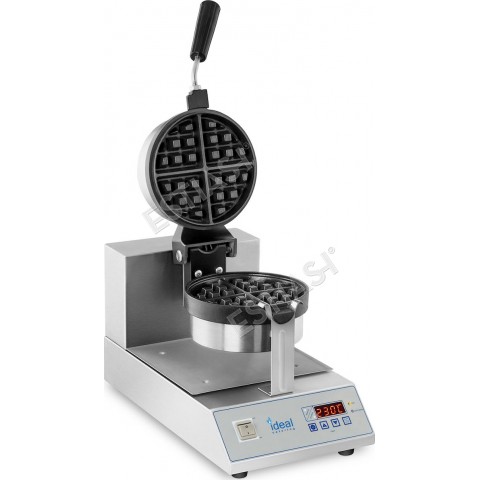 Commercial single rotary waffle maker