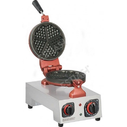 Commercial single heart waffle maker