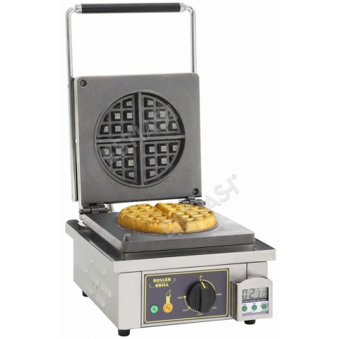 Commercial single waffle maker round mould Roller Grill