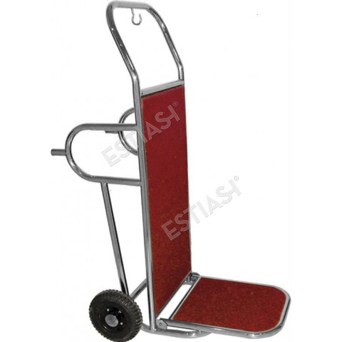 Stainless steel luggage trolley