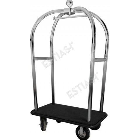 Stainless steel luggage trolley