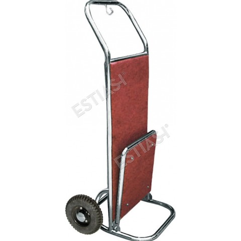Stainless steel luggage trolley