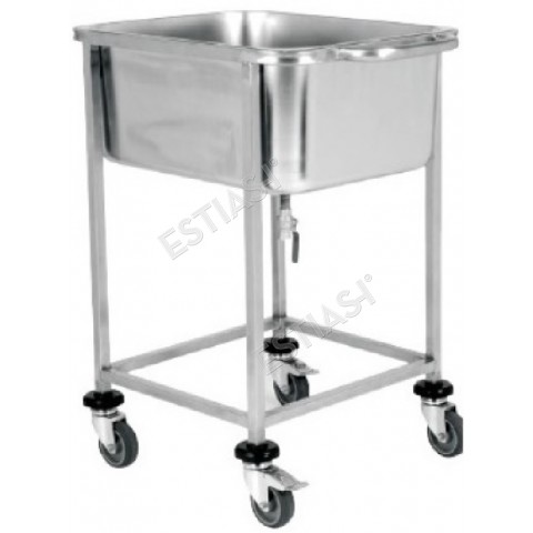 Transport trolley with sink