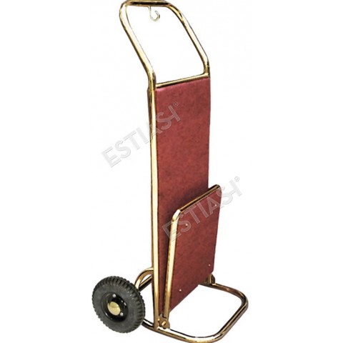 Gold luggage cart