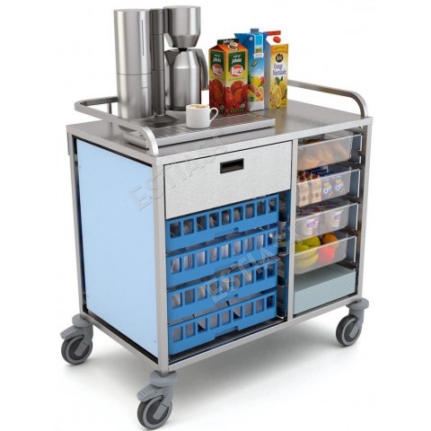 Breakfast distribution trolley 100cm