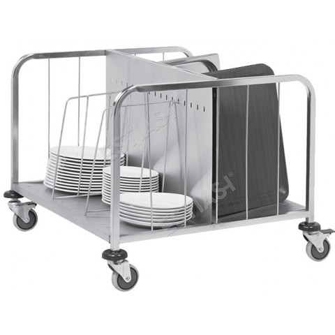 Transport trolley for 400 plates