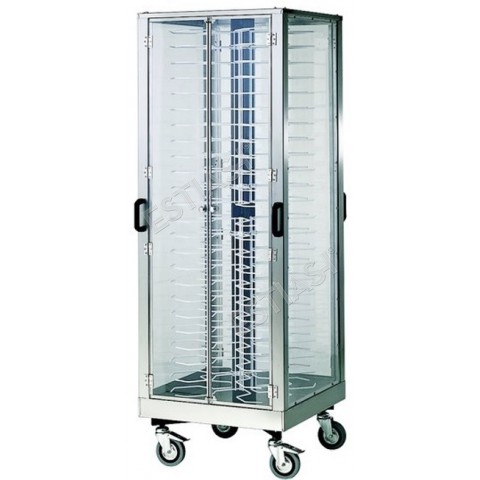 Neutral cabinet plate trolley for 96 dishes