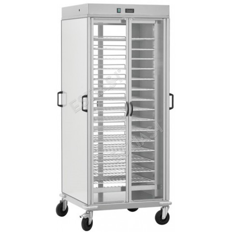 Heated cabinet plate trolley