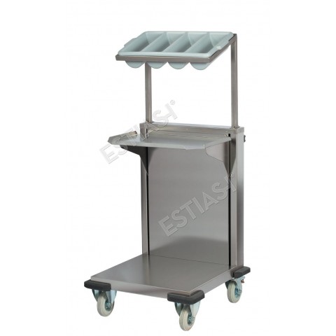 Trays & silverware trolley