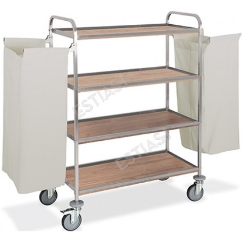 Maid trolley with 2 bags METALCARRELLI