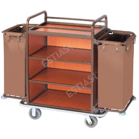 Maid trolley 2 bags & sidebars