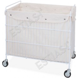 Folding linen cart with 1 canvas bag METALCARRELLI