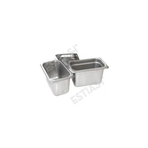 Stainless steel ice cream basin