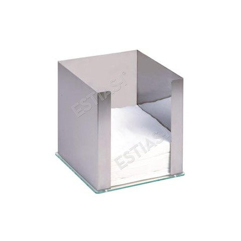 Stainless steel paper napkin holder 18x18