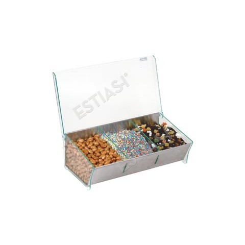 3 Compartment coffee bar organizer 33cm