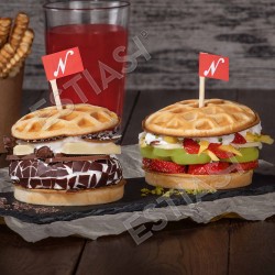 Πλάκα Waffle Burgers για THERMOCOOK