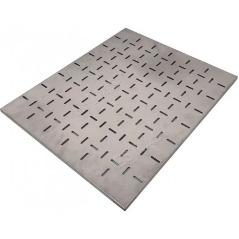 Stainless steel perforated shelf for bottles INOMAK