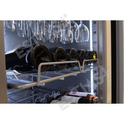 Stainless steel perforated shelf for bottles INOMAK