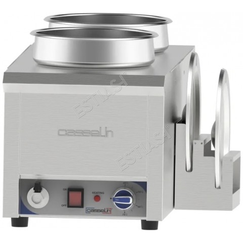 Bain-marie for sauce with 2 containers