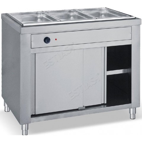 Free standing bain marie for 4 GN  without display