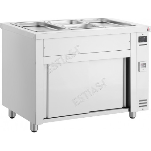 Bain Marie on Cupboard 3 GN INOMAK