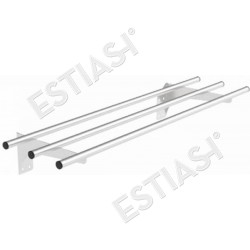 Folding tray slide