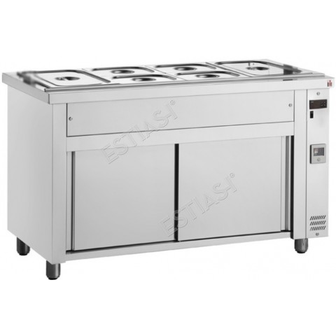 Bain Marie on Cupboard 4 GN INOMAK