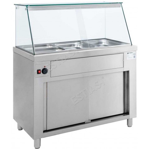 Bain-marie display for 5 GN containers