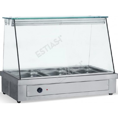Bain marie worktop for 4 GN containers