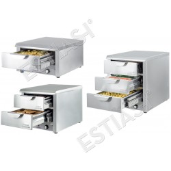 Double heated drawer 47cm