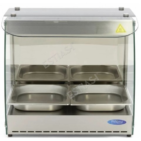 Stainless steel warming showcase MAXIMA