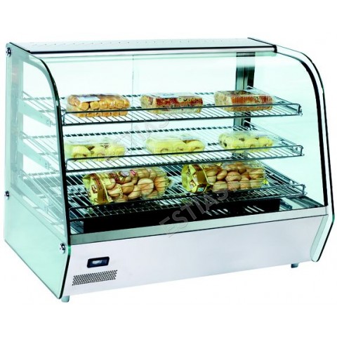Heated display case with Led 86cm