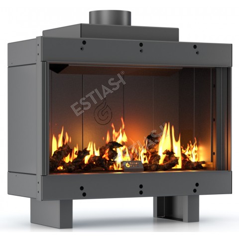 Straight gas fireplace 70/100/150/200cm