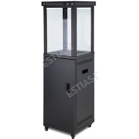 Gas fireplace height 140cm